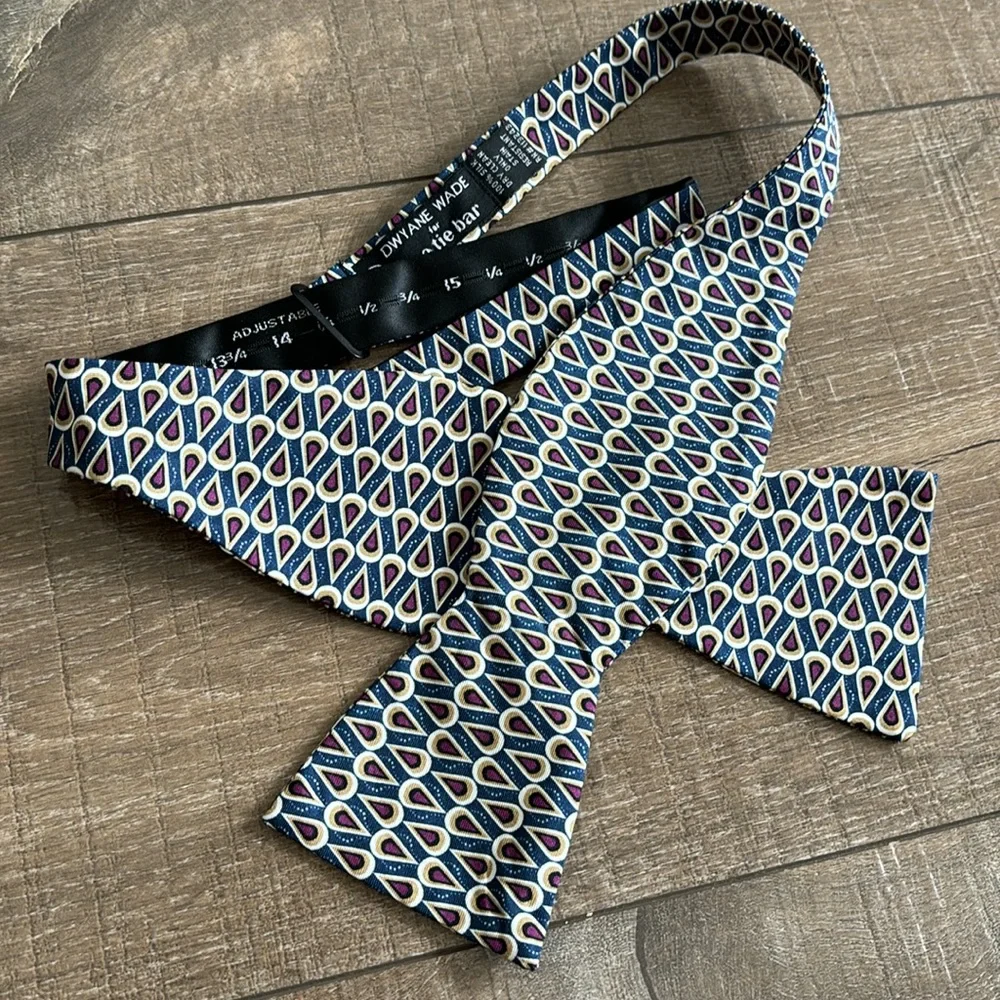 Dwyane Wade for The Tie Bar Men's Silk Adjustable Bow Tie